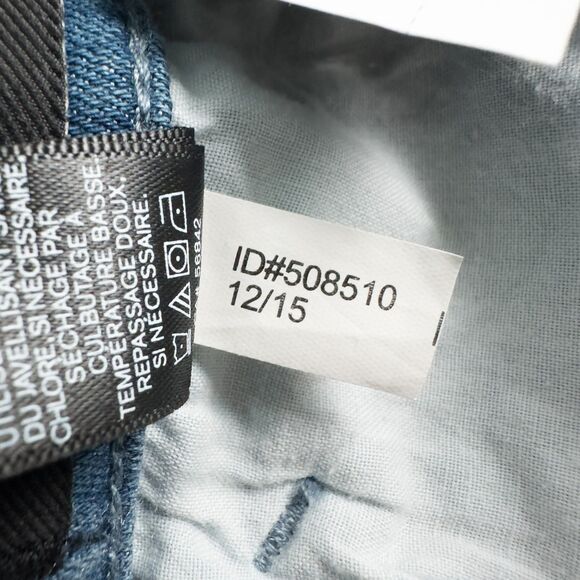 Express Mid Rise Wide Leg Flare Jeans Womens 6R Blue Raw Hem Boho Retro Hippie - Picture 16 of 16